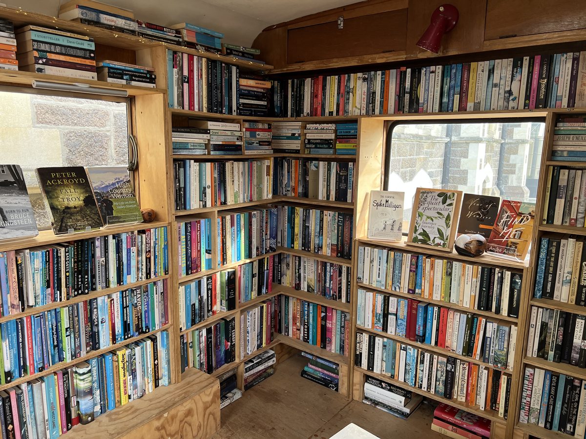 Interior of Custard Square Bookshop